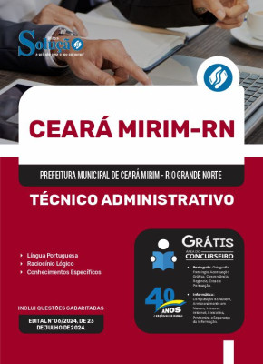 Apostila Prefeitura de Ceará Mirim - RN  - Técnico Administrativo - Imagem 3