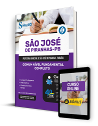 Capa Apostila Prefeitura de São José de Piranhas - PB  - Comum Nível Fundamental Completo