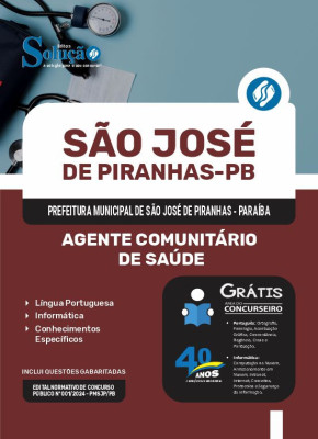 Apostila Prefeitura de São José de Piranhas - PB em PDF  - Agente Comunitário de Saúde - Imagem 1