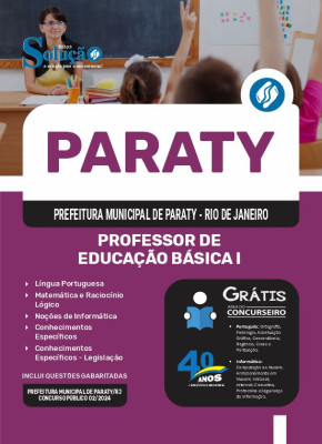 Apostila Prefeitura de Paraty - RJ em PDF  - Professor de Educação Básica I - Imagem 1