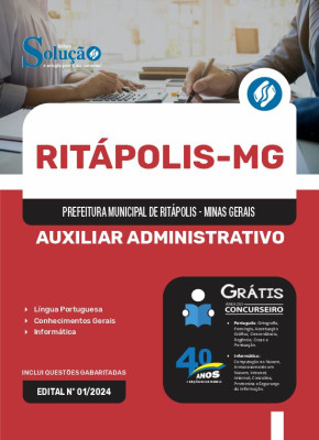 Apostila Prefeitura de Ritápolis - MG  - Auxiliar Administrativo, Auxiliar de Biblioteca, Auxiliar de Secretaria Escolar, Educador Social e Recepcionista - Imagem 3