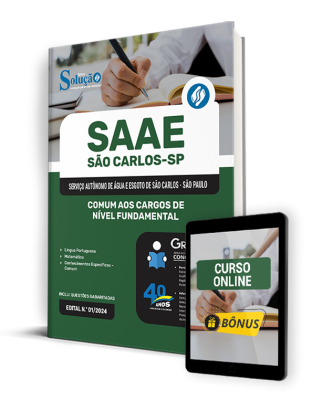 Apostila SAAE São Carlos - SP  - Comum aos Cargos de Nível Fundamental - Imagem 1