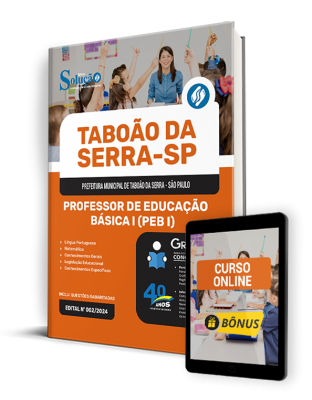 Apostila Prefeitura de Taboão da Serra - SP  - Professor de Educação Básica I (PEB I) - Imagem 1
