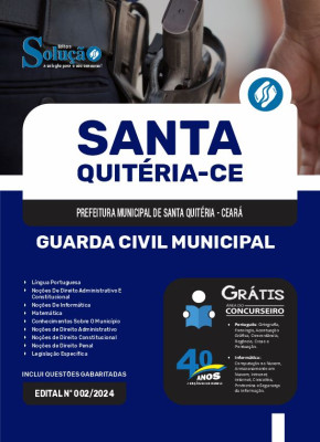 Apostila Prefeitura de Santa Quitéria - CE em PDF  - Guarda Civil Municipal - Imagem 1