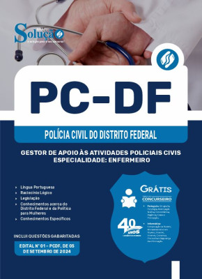 Apostila PCDF em PDF  - Gestor de Apoio às Atividades Policiais Civis - Especialidade: Enfermeiro - Imagem 1
