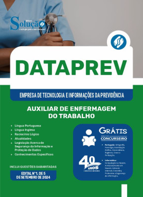 Apostila DATAPREV em PDF  - Auxiliar de Enfermagem do Trabalho - Imagem 1