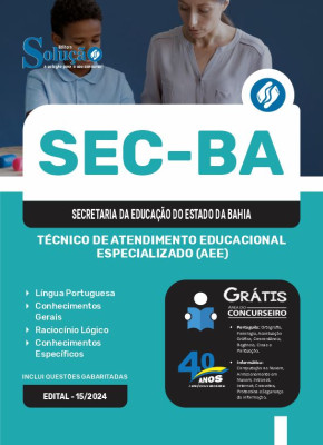 Apostila SEC-BA  - Técnico de Atendimento Educacional Especializado (AEE) - Imagem 3