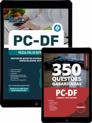 Combo PCDF Gestor de Apoio às Atividades Policiais Civis - Especialidade: Nutricionista - Imagem 1