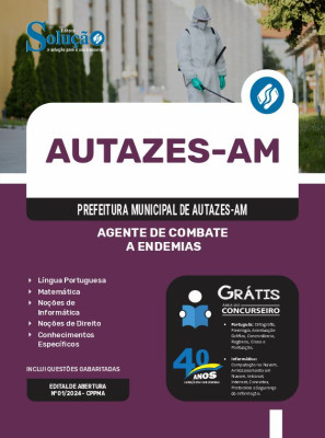 Apostila Prefeitura de Autazes - AM em PDF  - Agente de Combate a Endemias - Imagem 1