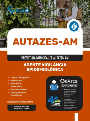 Apostila Prefeitura de Autazes - AM em PDF  - Agente Vigilância Epidemiológica - Imagem 1