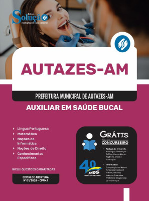 Apostila Prefeitura de Autazes - AM em PDF  - Auxiliar em Saúde Bucal - Imagem 1