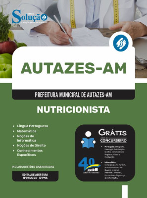 Apostila Prefeitura de Autazes - AM em PDF  - Nutricionista - Imagem 1