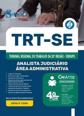Apostila TRT-SE  - Analista Judiciário - Área Administrativa - Imagem 3