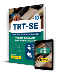 Capa Apostila TRT-SE  - Técnico Judiciário - Área Administrativa