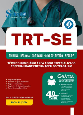 Apostila TRT-SE  - Técnico Judiciário - Área Apoio Especializado - Especialidade: Enfermagem do Trabalho - Imagem 3