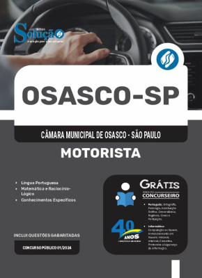 Apostila Câmara de Osasco - SP em PDF  - Motorista - Imagem 1