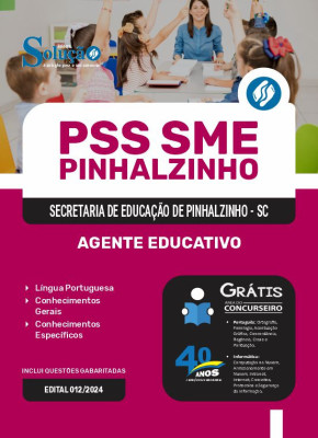 Apostila PSS SME Pinhalzinho - SC em PDF  - Agente Educativo - Imagem 1