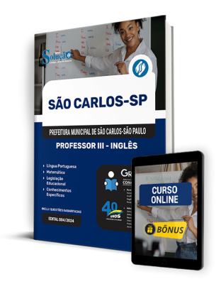 Apostila Prefeitura de São Carlos - SP  - Professor III - Inglês - Imagem 1