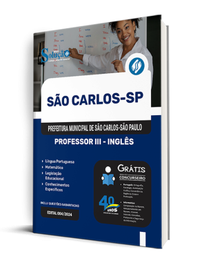 Apostila Prefeitura de São Carlos - SP  - Professor III - Inglês - Imagem 2