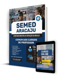 Capa Apostila SEMED Aracaju  - Comum aos Cargos de Professor