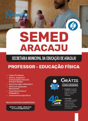 Apostila SEMED Aracaju em PDF  - Professor - Educação Física - Imagem 1