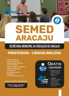Apostila SEMED Aracaju  - Professor - Língua Inglesa - Imagem 3