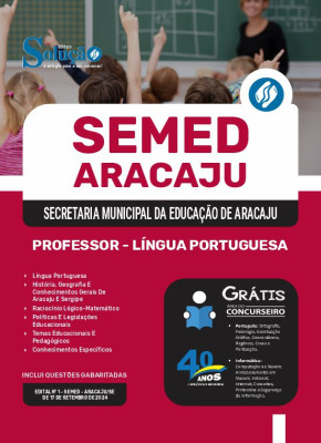 Apostila SEMED Aracaju  - Professor - Língua Portuguesa - Imagem 3