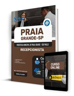 Apostila Prefeitura de Praia Grande - SP  - Recepcionista - Imagem 1