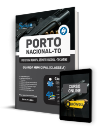 Capa Apostila Prefeitura de Porto Nacional - TO  - Guarda Municipal (Classe A)
