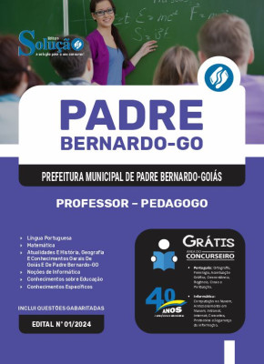 Apostila Prefeitura de Padre Bernardo - GO  - Professor - Pedagogo - Imagem 3