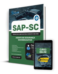 Capa Apostila SAP-SC  - Agente de Segurança Socioeducativo (Preparatória)