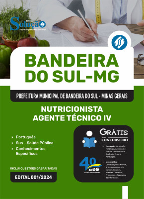 Apostila Prefeitura de Bandeira do Sul - MG  - Nutricionista - Agente Técnico IV - Imagem 3