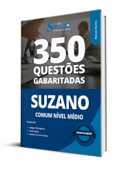 Capa Caderno de Questões Prefeitura de Suzano - SP - Comum Nível Médio - 350 Questões Gabaritadas