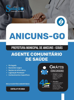 Apostila Prefeitura de Anicuns - GO em PDF  - Agente Comunitário de Saúde - Imagem 1