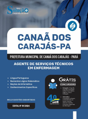 Apostila Prefeitura de Canaã dos Carajás - PA em PDF  - Agente de Serviços Técnicos em Enfermagem - Imagem 1