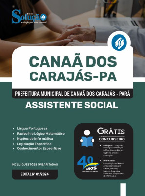 Apostila Prefeitura de Canaã dos Carajás - PA em PDF  - Assistente Social - Imagem 1