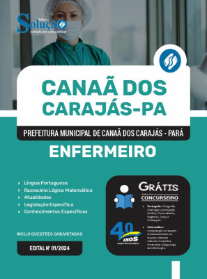 Apostila Prefeitura de Canaã dos Carajás - PA em PDF  - Enfermeiro - Imagem 1