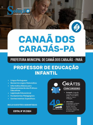 Apostila Prefeitura de Canaã dos Carajás - PA em PDF  - Professor de Educação Infantil - Imagem 1