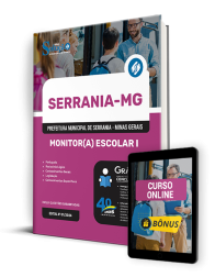 Capa Apostila Prefeitura de Serrania - MG  - Monitor(a) Escolar I