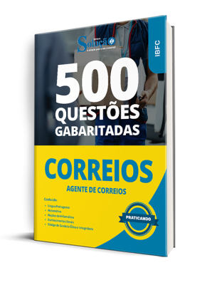 Caderno de Questões CORREIOS - Agente de Correios - 500 Questões Gabaritadas - Imagem 1