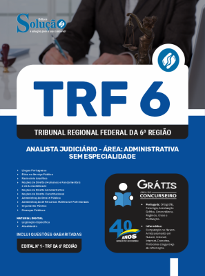 Apostila TRF-6 em PDF  - Analista Judiciário - Área: Administrativa - Sem Especialidade - Imagem 1