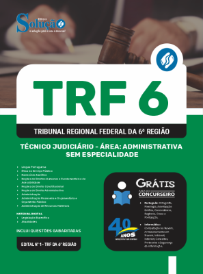Apostila TRF-6 em PDF  - Técnico Judiciário - Área: Administrativa - Sem Especialidade - Imagem 1