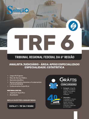 Apostila TRF-6  - Analista Judiciário - Área: Apoio Especializado - Especialidade: Estatística - Imagem 3