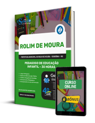 Capa Apostila Prefeitura de Rolim de Moura - RO  - Pedagogo de Educação Infantil - 30 horas