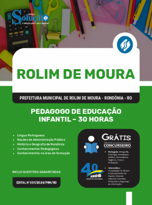 Apostila Prefeitura de Rolim de Moura - RO  - Pedagogo de Educação Infantil - 30 horas - Imagem 3