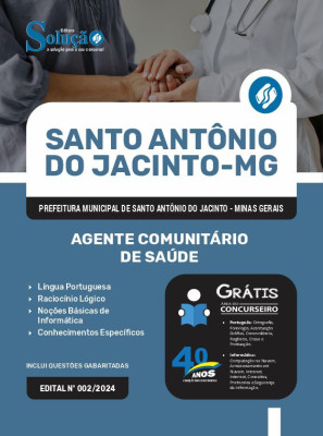 Apostila Prefeitura de Santo Antônio do Jacinto - MG em PDF  - Agente Comunitário de Saúde - Imagem 1