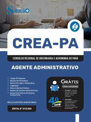 Apostila CREA-PA  - Agente Administrativo - Imagem 3