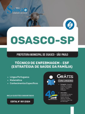 Apostila Prefeitura de Osasco - SP  - Técnico de Enfermagem - ESF (Estratégia de Saúde da Família) - Imagem 3