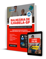 Capa Apostila Prefeitura de Ilhabela - SP  - Professor de Educação Básica - Educação Infantil (De 1 a 5 Anos de Idade)