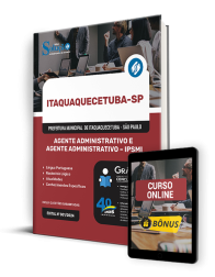 Capa Apostila Prefeitura de Itaquaquecetuba - SP  - Agente Administrativo e Agente Administrativo - IPSMI
